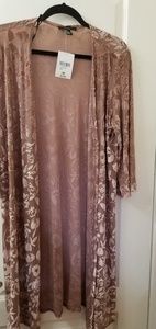 Mauve Velvet Duster w